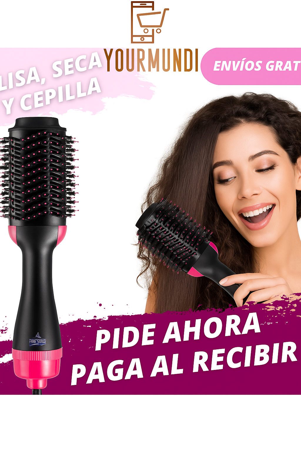 StylerGo-Cepillo 3 En 1